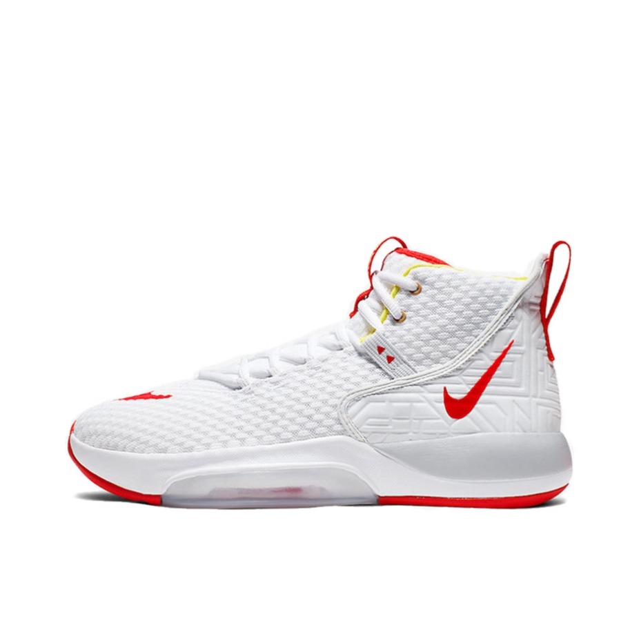 推荐商品：Nike Zoom Rize 1 减震回弹 防滑耐磨 舒适透气 实战 织物 支撑 时尚百搭 篮球鞋 White/Red 白红