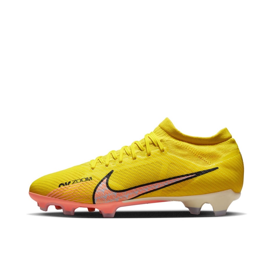 推荐商品：Nike Zoom Mercurial Vapor 15 Pro FG 足球鞋 次顶级胶质长钉硬草地天然草地防滑耐磨 亮黄
