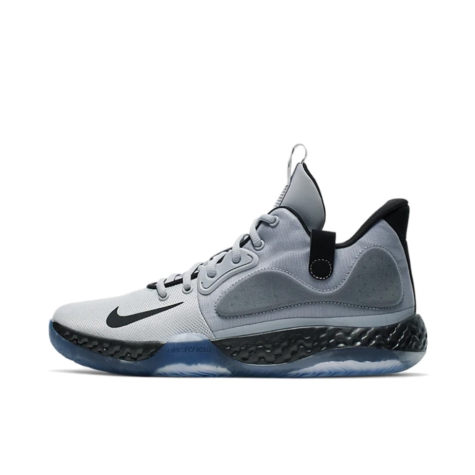 推荐商品：Nike KD Trey 5 VII 缓震防滑耐磨 实战 网布 织物 织物 合成革 篮球鞋 Wolf Grey/Black 雾霾蓝