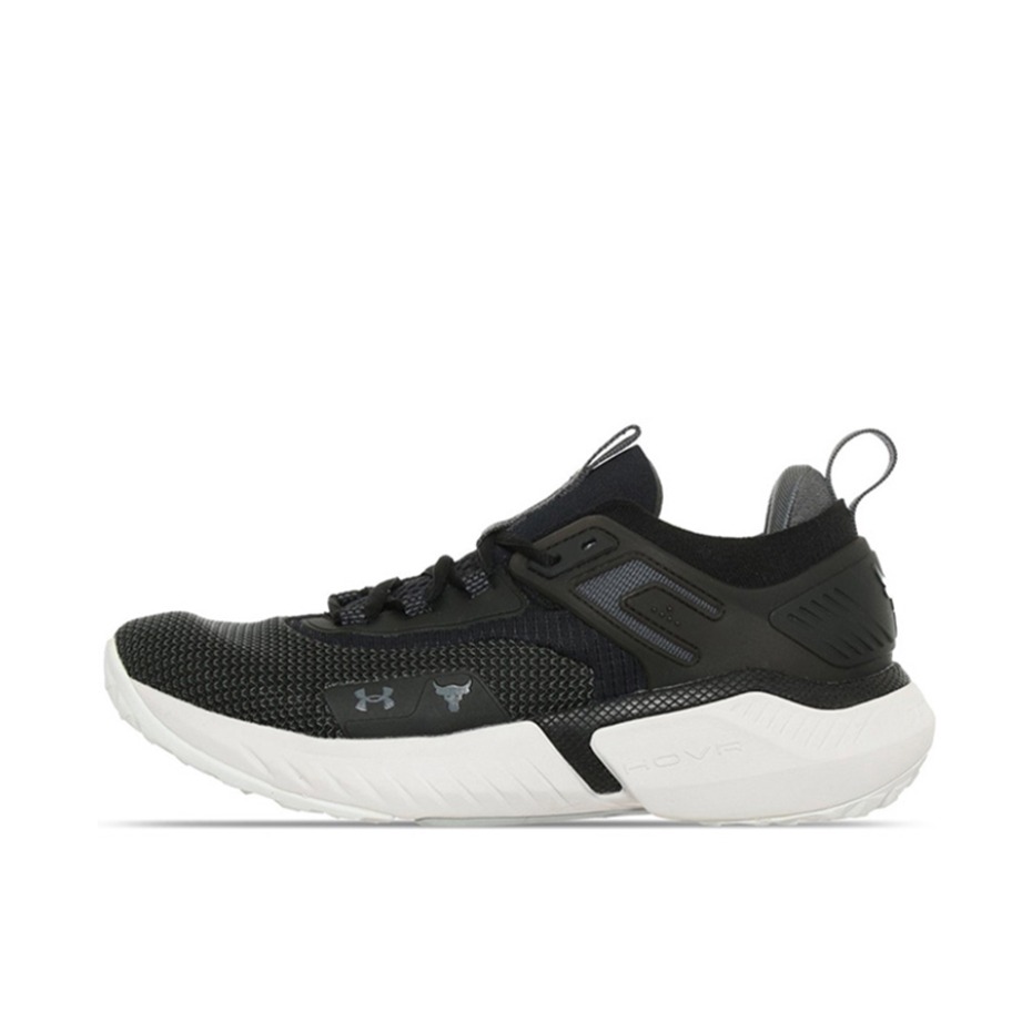 推荐商品：Under Armour/安德玛 Project Rock 5 缓震回弹 防滑耐磨 舒适轻便 透气 健身运动 深蹲 训练鞋 黑色/纯白