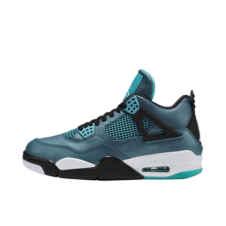 推荐商品：Air Jordan 4 运动休闲鞋 舒适缓震防滑耐磨复古简约时尚百搭支撑织物合成革轻质 Teal 湖水绿