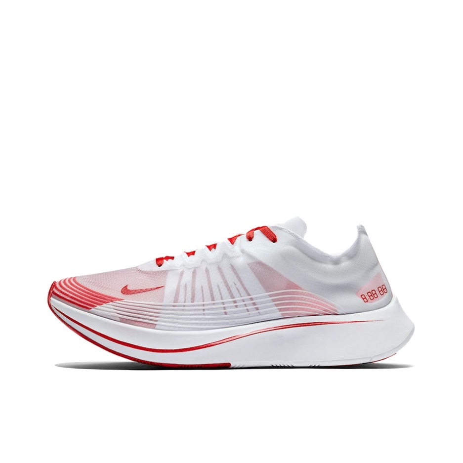推荐商品：Nike Zoom Fly 跑鞋 碳板减震回弹防滑耐磨轻便透气气垫泡棉 White University Red 'Tokyo' 奥运会/东京白红