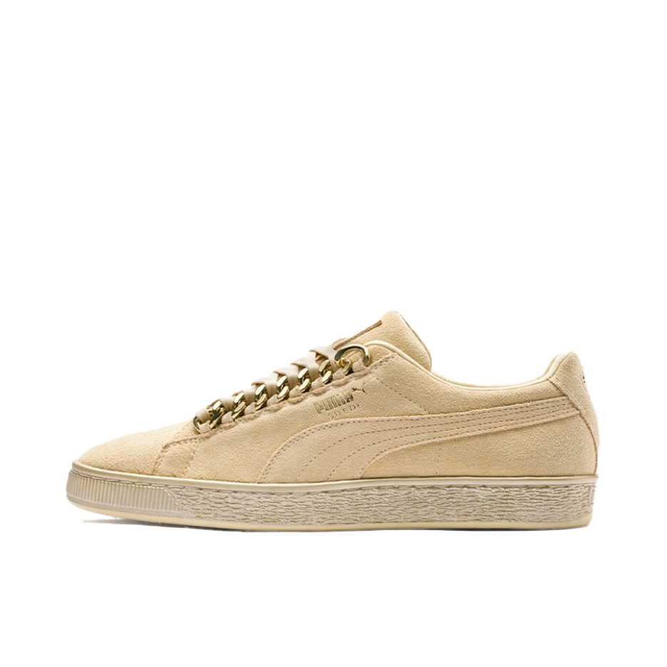 推荐商品：Puma/彪马 Suede Classic 面包鞋 板鞋 舒适百搭防滑耐磨轻便透气复古低帮圆头 Chain 卡其金属链子