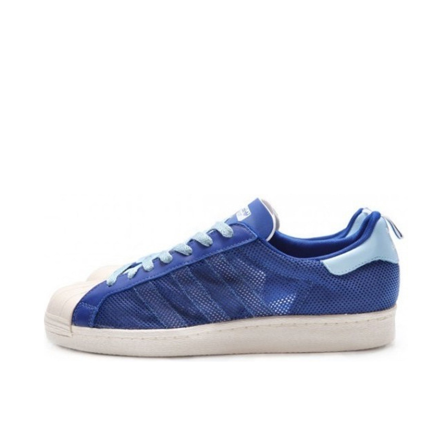 推荐商品：adidas Superstar 80s 板鞋 贝壳头复古防滑耐磨防水减震运动 Kazuki Clot联名/呼吸蓝