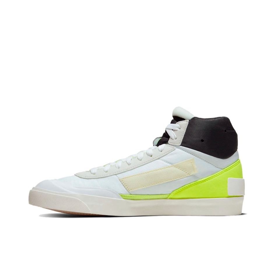 推荐商品：Nike Drop Type 运动休闲鞋 解构时尚复古防滑耐磨舒适轻便拼接 White/Black/Solar Yellow 白/荧光绿Mid