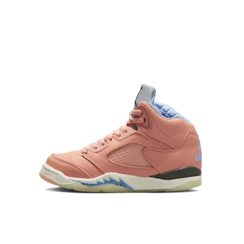 推荐商品：Air Jordan 5 复古时尚 防滑耐磨 轻便 一脚蹬 运动鞋儿童 Crimson Bliss DJ KHALED联名/小童/粉色