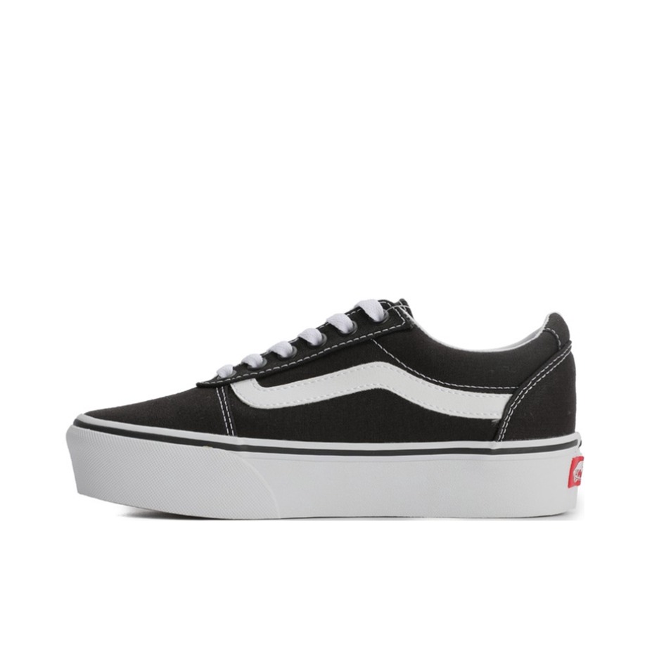 推荐商品：Vans/范斯 Ward 板鞋 滑板鞋 棋盘格潮流复古拼接舒适休闲美式街头风轻质 Black/White 黑白松糕