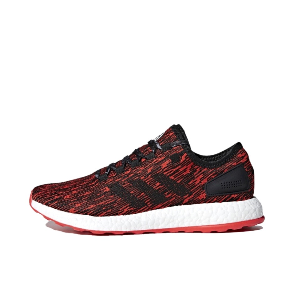 推荐商品：adidas Pure Boost 2017 跑鞋 减震耐磨网面透气轻便防滑运动支撑织物简约舒适圆头 Chinese New Year (2018) 狗年限定/红色/白色