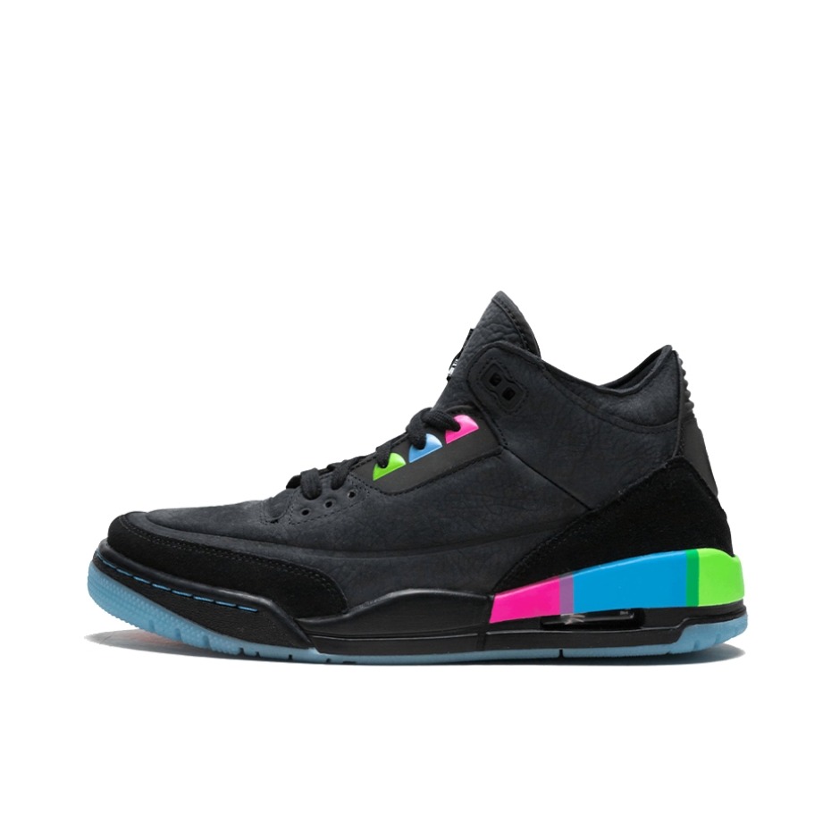 推荐商品：Air Jordan 3 运动休闲鞋 潮流复古抓地支撑缓震合成革圆头 Quai54 街球赛限定