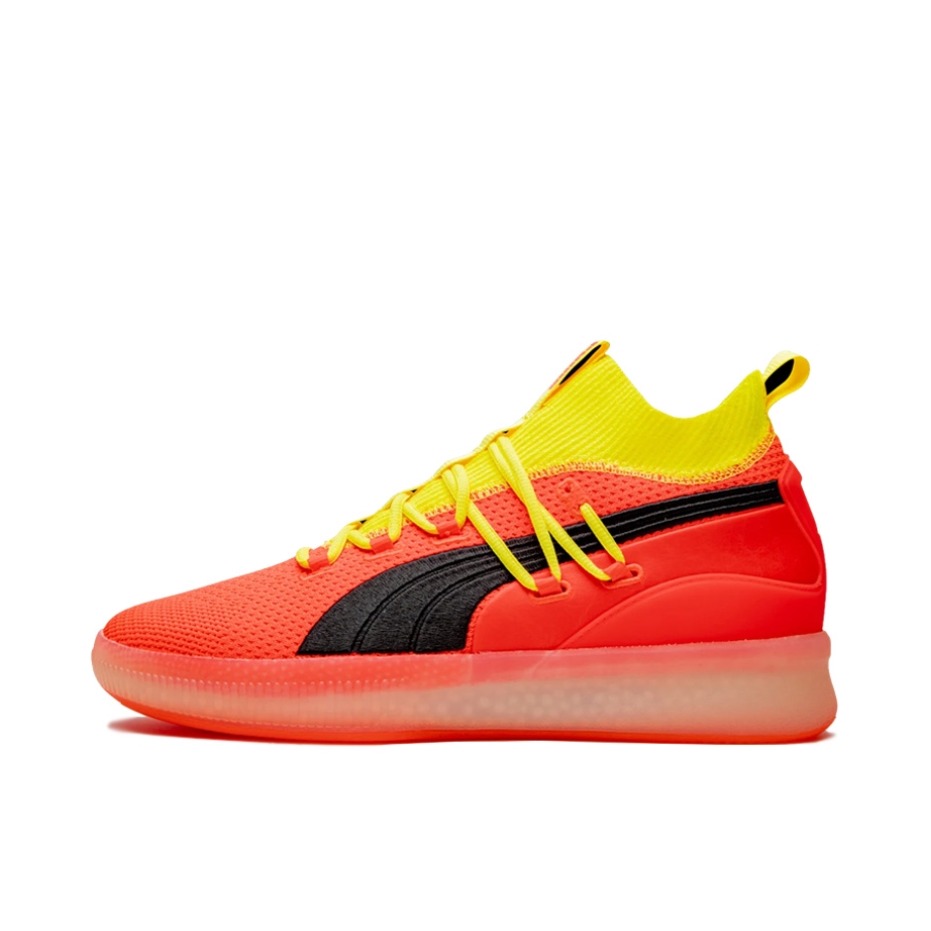 推荐商品：Puma/彪马 Clyde Court Disrupt 缓震复古 轻便透气 防滑耐磨 织物 实战 篮球鞋 Disrupt 亮橙