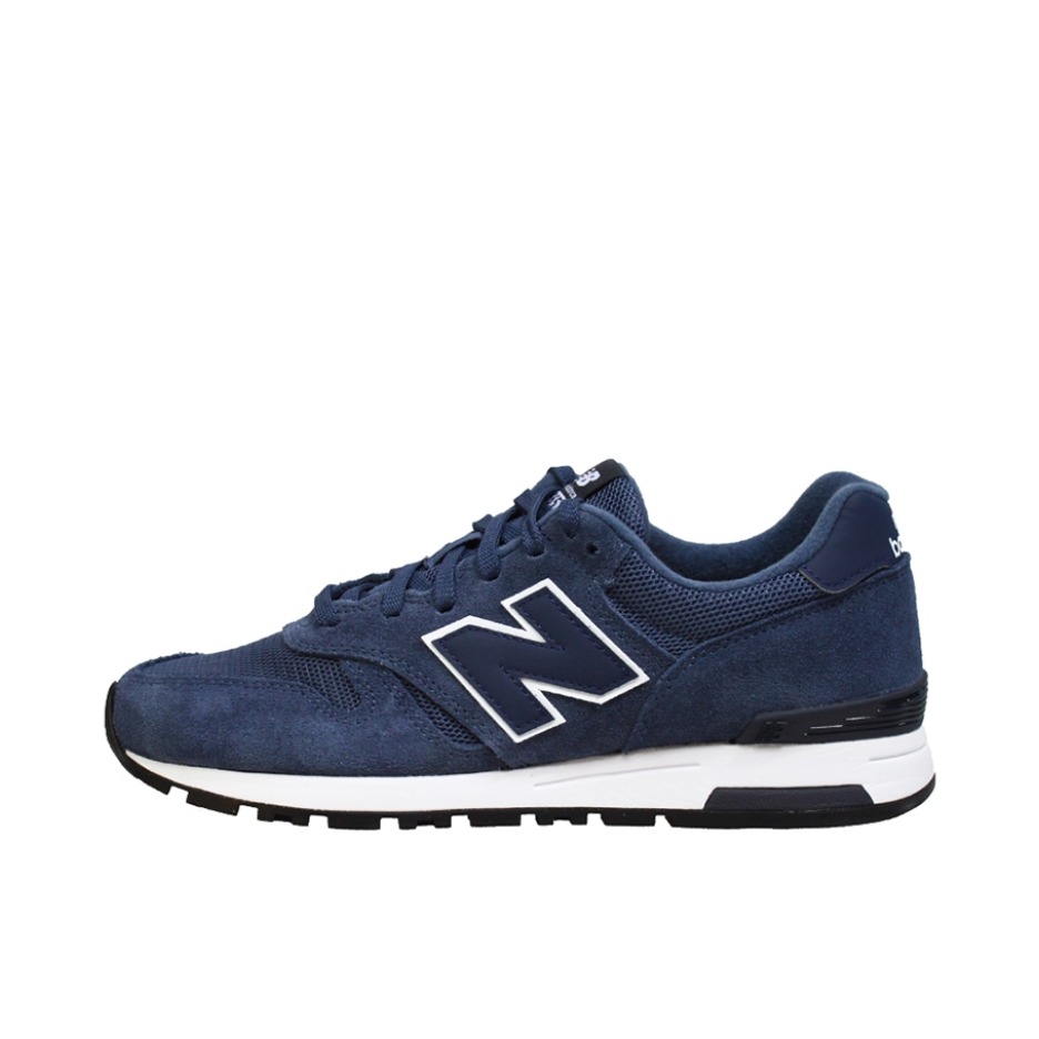 推荐商品：New Balance 565 跑鞋 防滑耐磨复古透气织物运动轻便舒适百搭休闲圆头 Navy 海军蓝