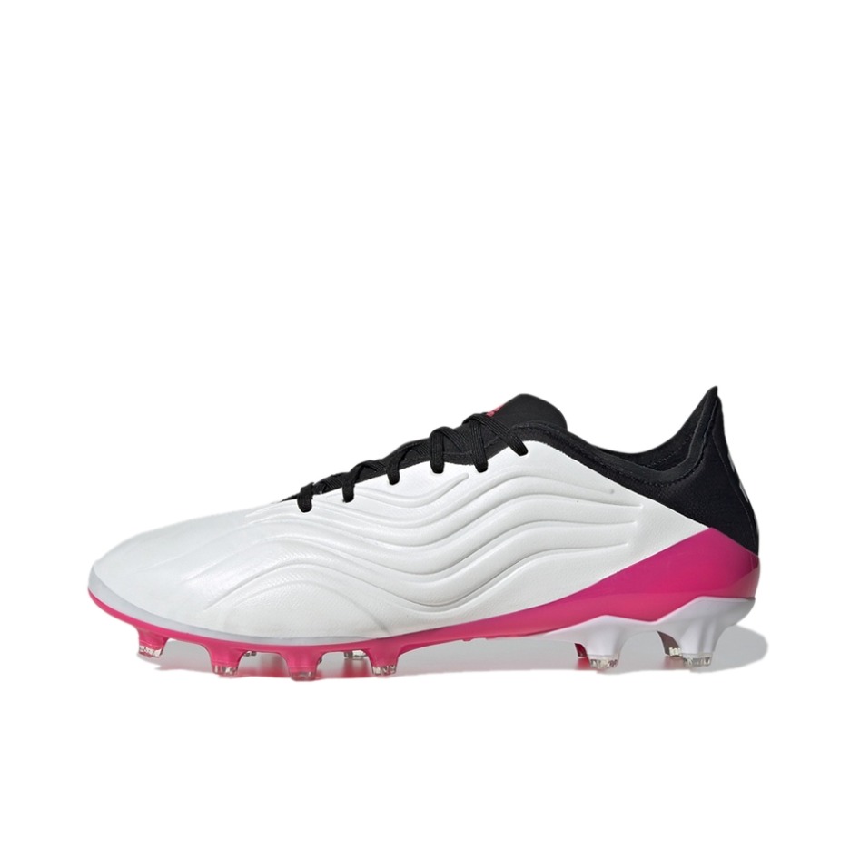 推荐商品：adidas Copa Sense.1 AG 顶级 胶质短钉 人工草场 训练 足球鞋 白/黑/红