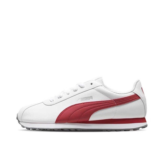 推荐商品：Puma/彪马 Turin 运动休闲鞋 复古百搭轻便舒适透气耐磨包裹性圆头 White/Red 白红