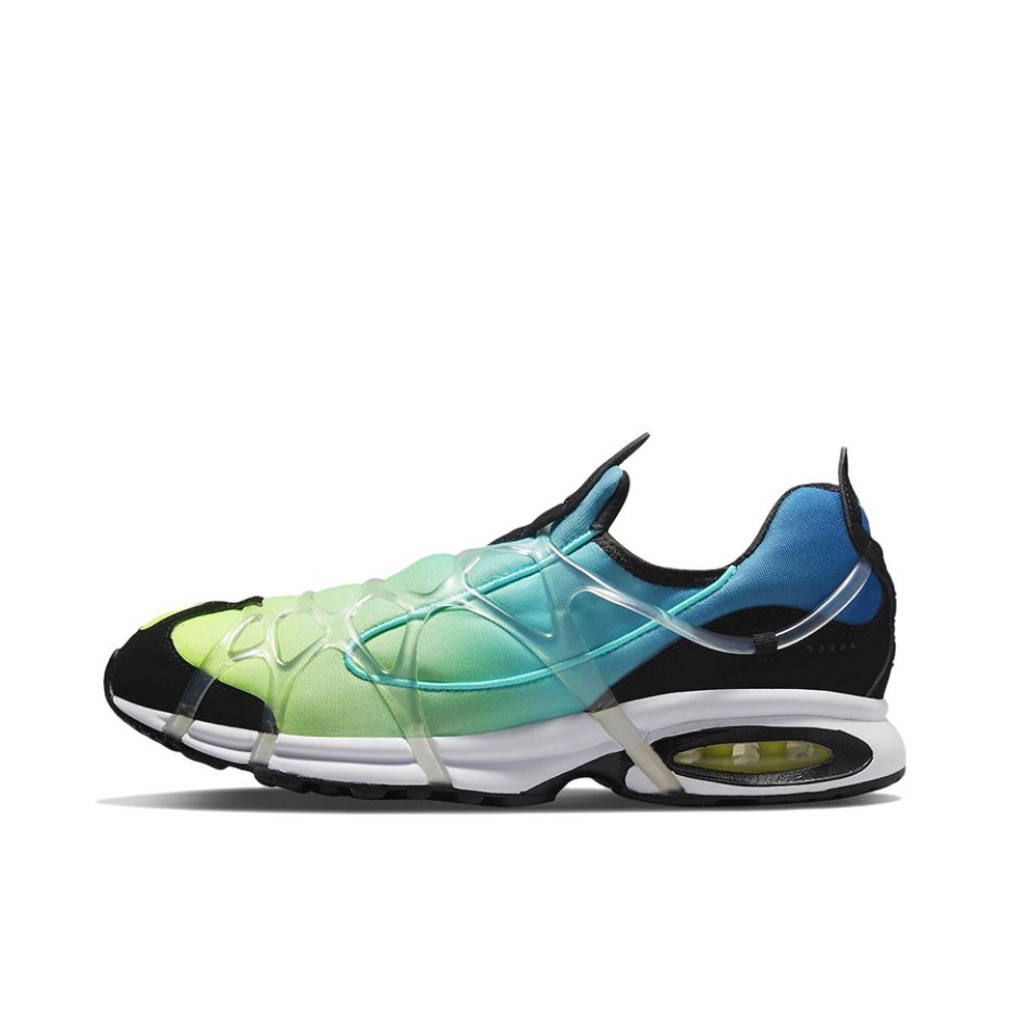 推荐商品：Nike Air Kukini 跑鞋 缓震耐磨轻便透气防滑织物支撑抓地 蓝色/白色/绿色