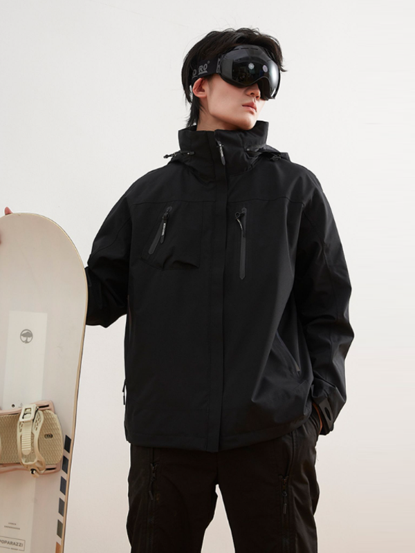 推荐商品：BODACHEL 进藏五防防风防水三合一可拆卸抓绒内胆冲锋衣 男女同款 BD-CFY014 鳥羽黑