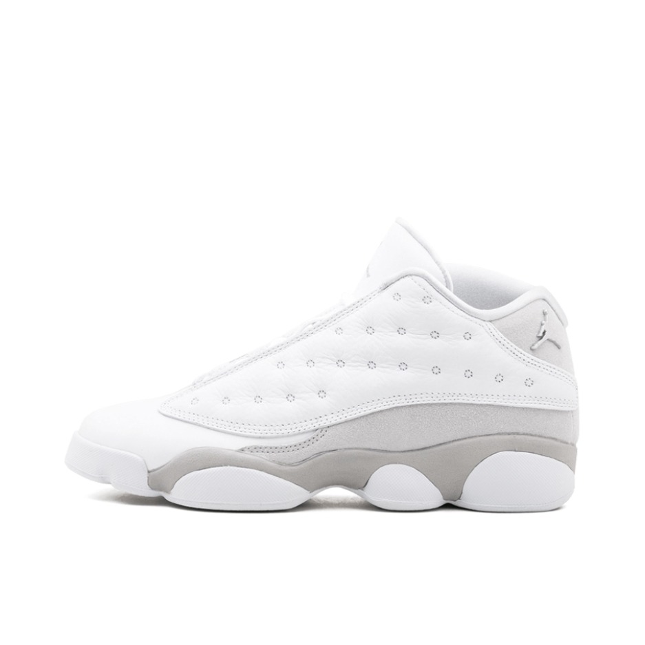 推荐商品：Air Jordan 13 篮球鞋 zoom air缓震支撑抓地减震防滑舒适拼接复古耐穿 Low Pure Platinum 白银