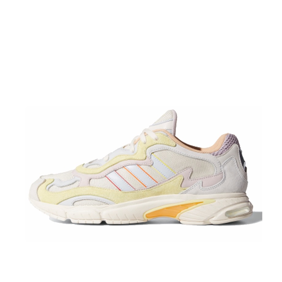 推荐商品：adidas Temper Run 跑鞋 减震防滑舒适耐磨轻便复古百搭轻量 Off White/Blue Tint/Ice Yellow 米黄