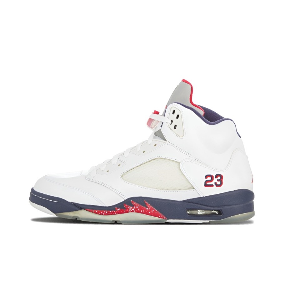 推荐商品：Air Jordan 5 运动休闲鞋 复古潮流透气防滑耐磨缓震实战支撑包裹性 Independence Day 独立日