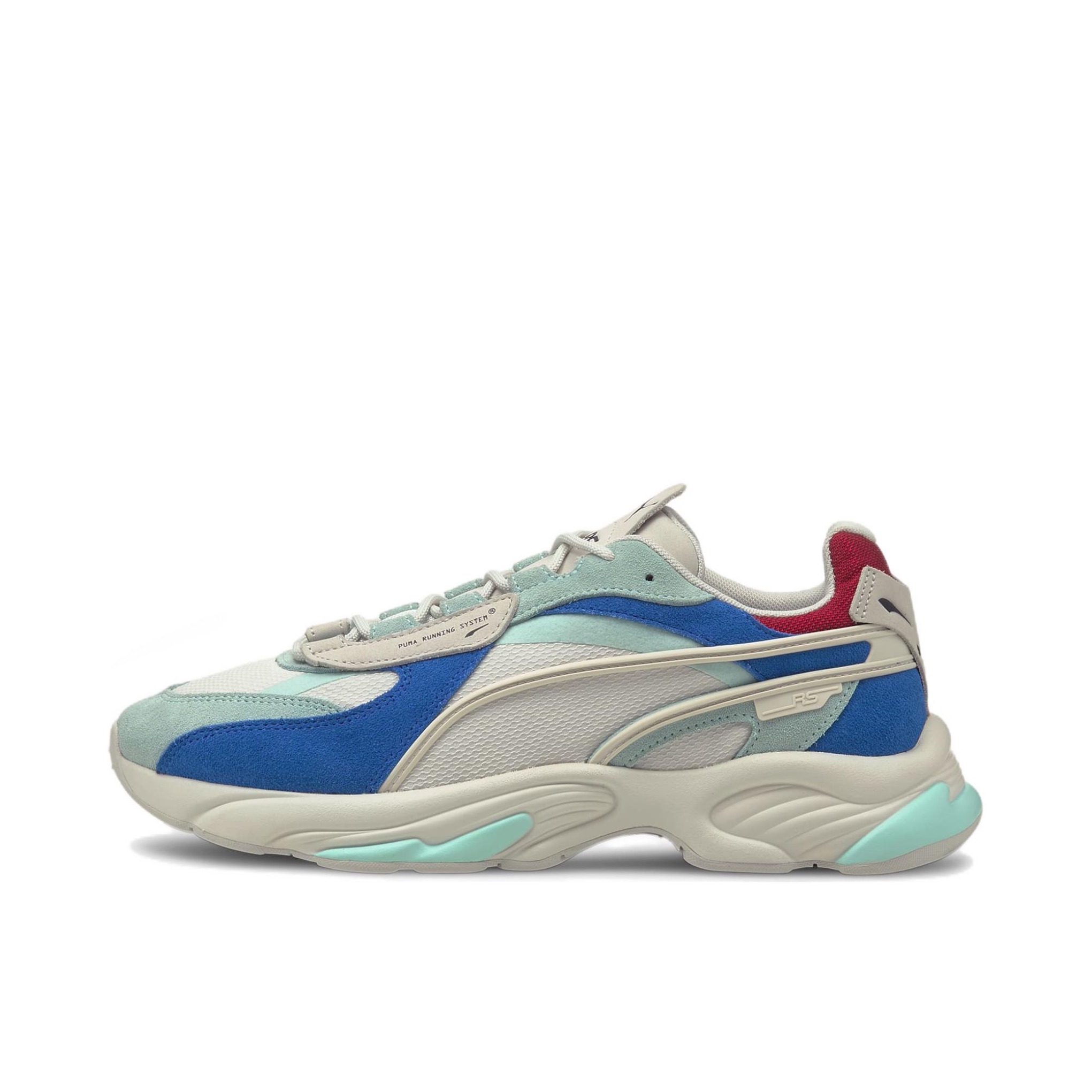 推荐商品：Puma/彪马 Rs-Connect 运动休闲鞋 舒适百搭防滑耐磨网面拼接透气织物复古 灰色/蓝色/红色