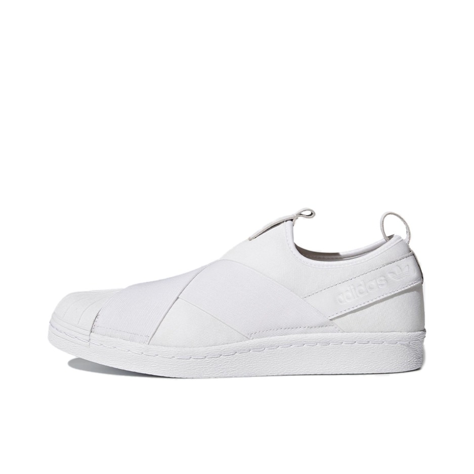 推荐商品：adidas Originals Superstar Slip On 板鞋 贝壳头经典轻便透气防滑耐磨一脚蹬运动休闲低帮贴合 White 米白色