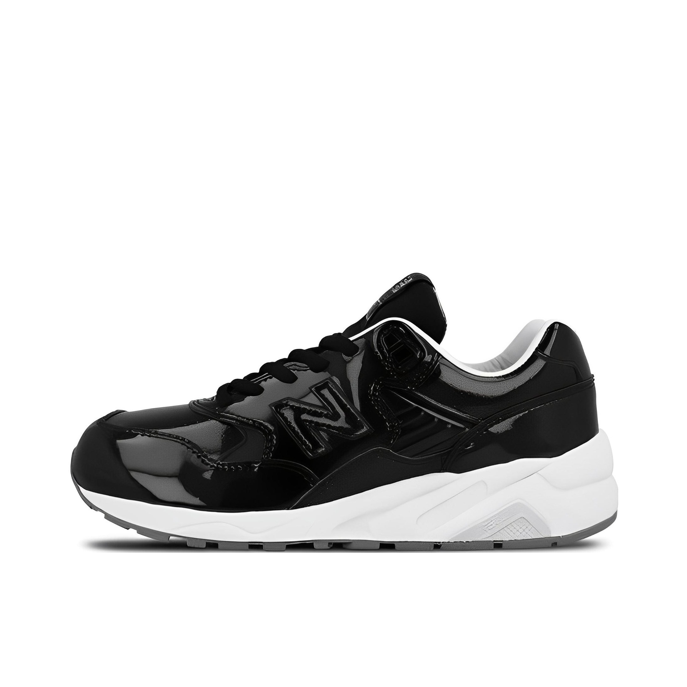 推荐商品：New Balance 580 潮流复古 减震防滑 轻便透气 耐磨 舒适 织物 低帮百搭 运动休闲鞋 闪黑