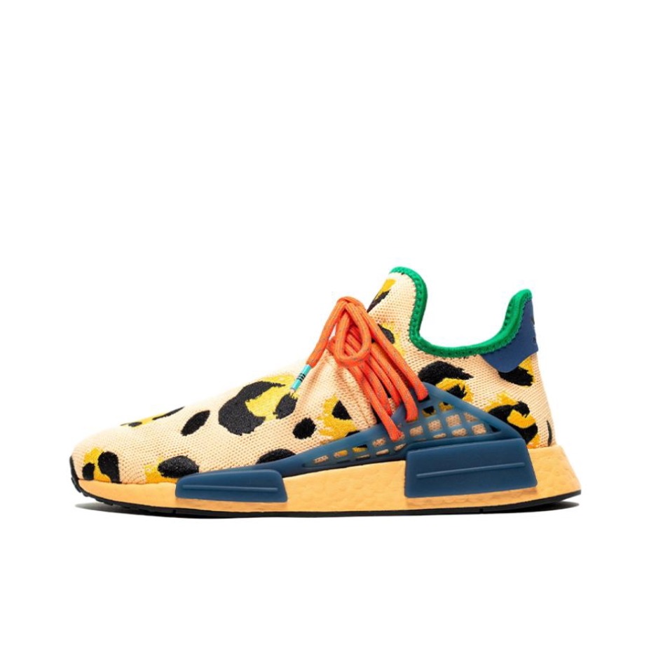 推荐商品：adidas Originals Hu Nmd 缓震回弹 防滑耐磨 舒适百搭 休闲 运动 织物 跑鞋 Pharrell Williams联名/黄色/黑色