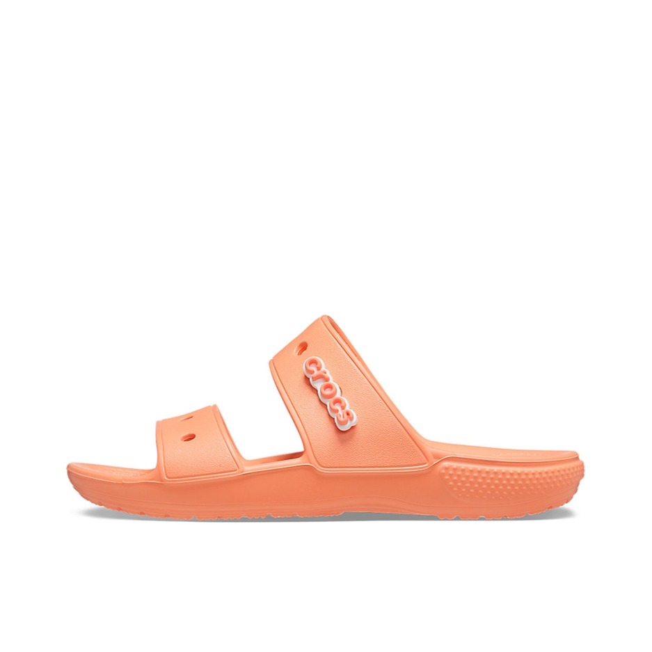 推荐商品：Crocs/卡骆驰 Classic Sandal 舒适透气 防滑耐磨 外穿 包头 沙滩 时尚潮流 休闲运动 露趾一字 软底 橡胶底 拖鞋 206761 木瓜红