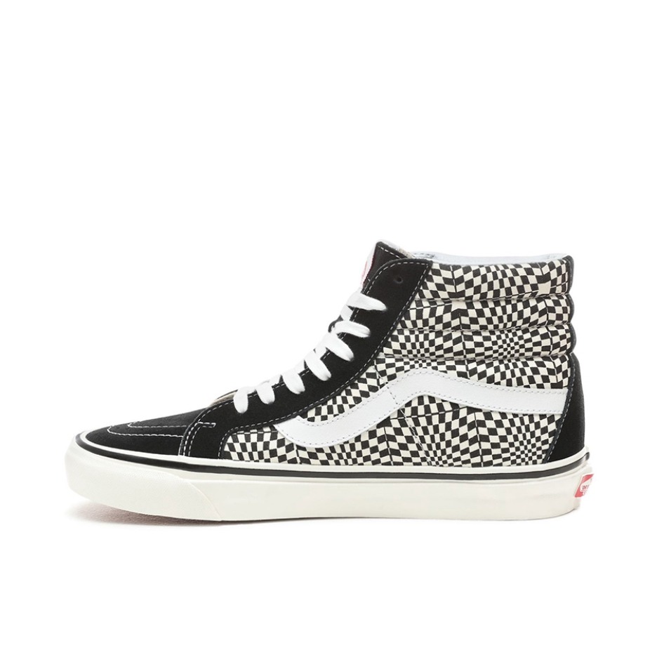 推荐商品：Vans/范斯 SK8-Hi 板鞋 潮流经典拼接复古街头厚底 Anaheim Factory/Og Black 安纳海姆/黑灰
