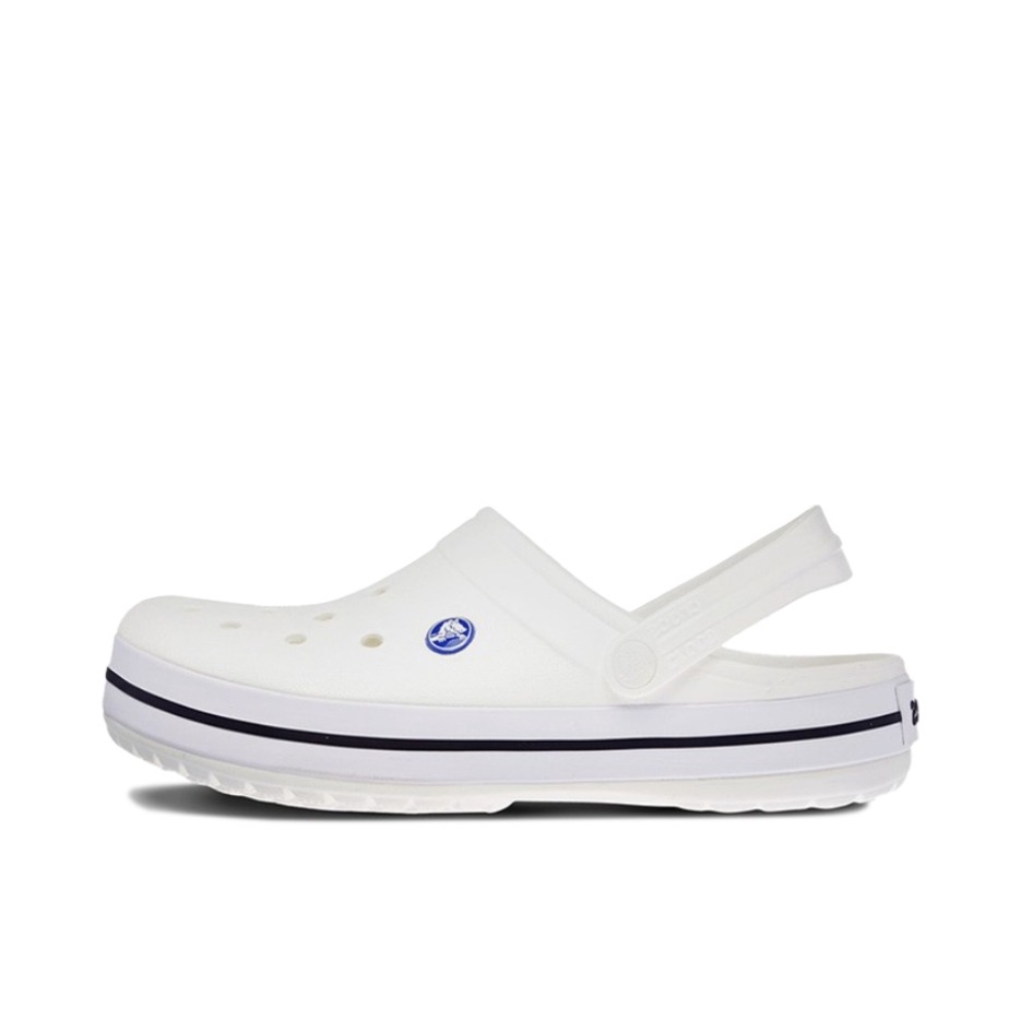推荐商品：Crocs/卡骆驰 Crocband Clog 卡骆班 防滑耐磨 圆头 轻便透气 包头沙滩 一脚蹬 户外 洞洞鞋 穿孔 凉鞋 白色
