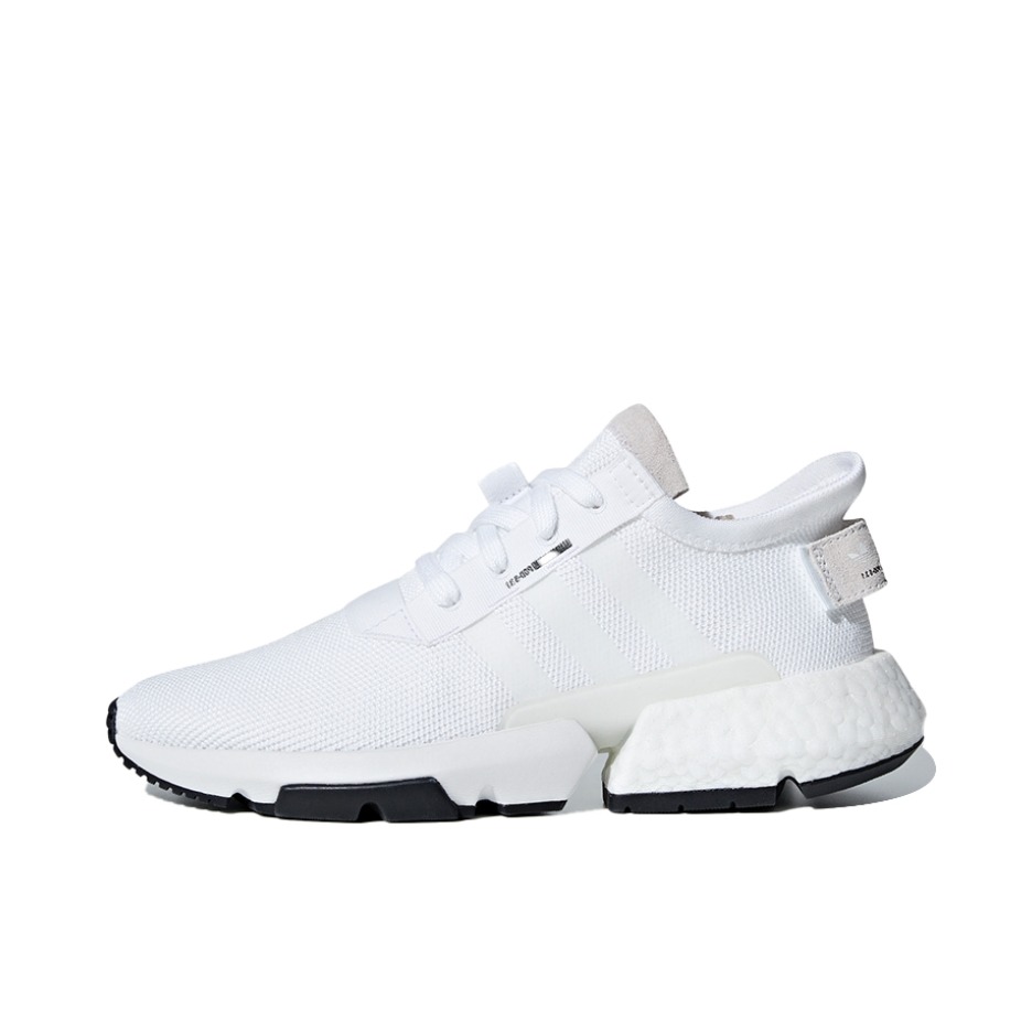 推荐商品：adidas Originals POD-S3.1 减震回弹 防滑耐磨 轻便透气 舒适 时尚 复古百搭 运动休闲鞋 Cloud White/Core Black 白色
