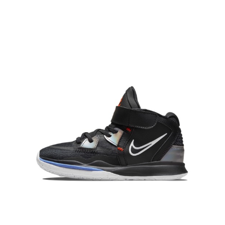 推荐商品：Nike Kyrie 8 infinity 欧文8 魔术贴 舒适轻便 防滑耐磨 实战减震 儿童篮球鞋 小童/黑色/极地蓝