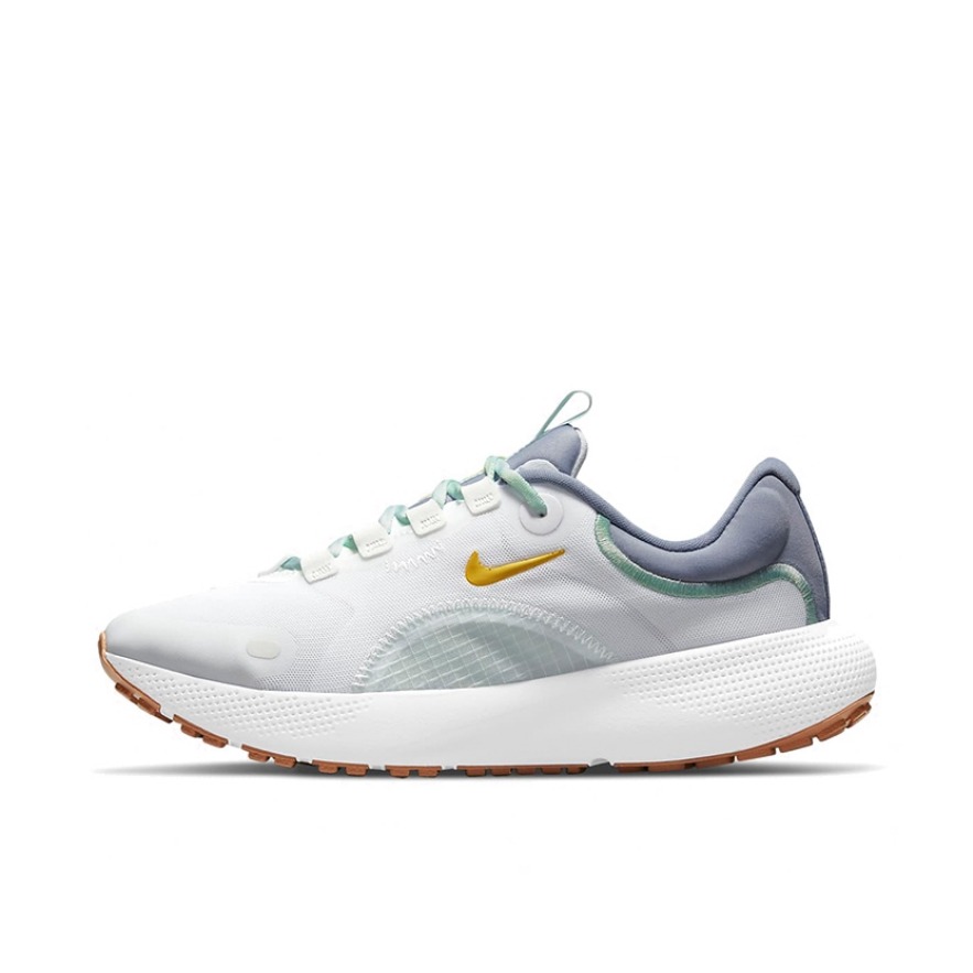 推荐商品：Nike React Escape RN 跑鞋 缓震防滑耐磨轻便透气织物休闲运动合成革泡棉回弹 灰色/白色/蓝色