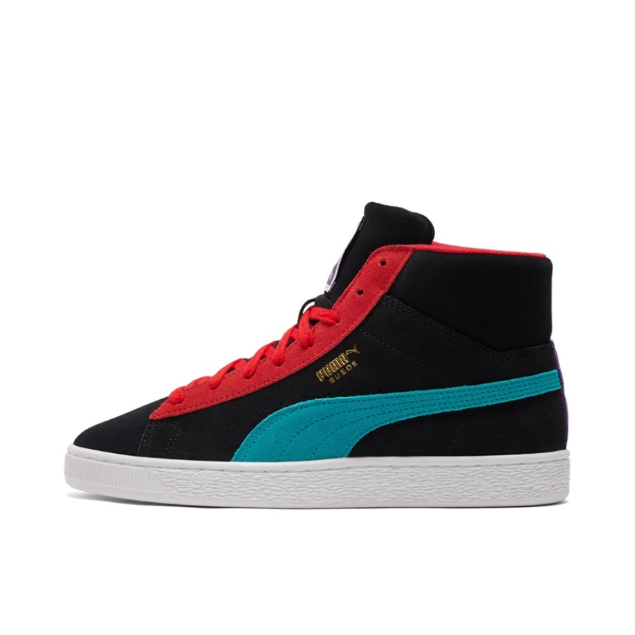 推荐商品：Puma/彪马 Suede MID Rugged Modheritage 板鞋 防滑耐磨轻便透气 黑色/红色