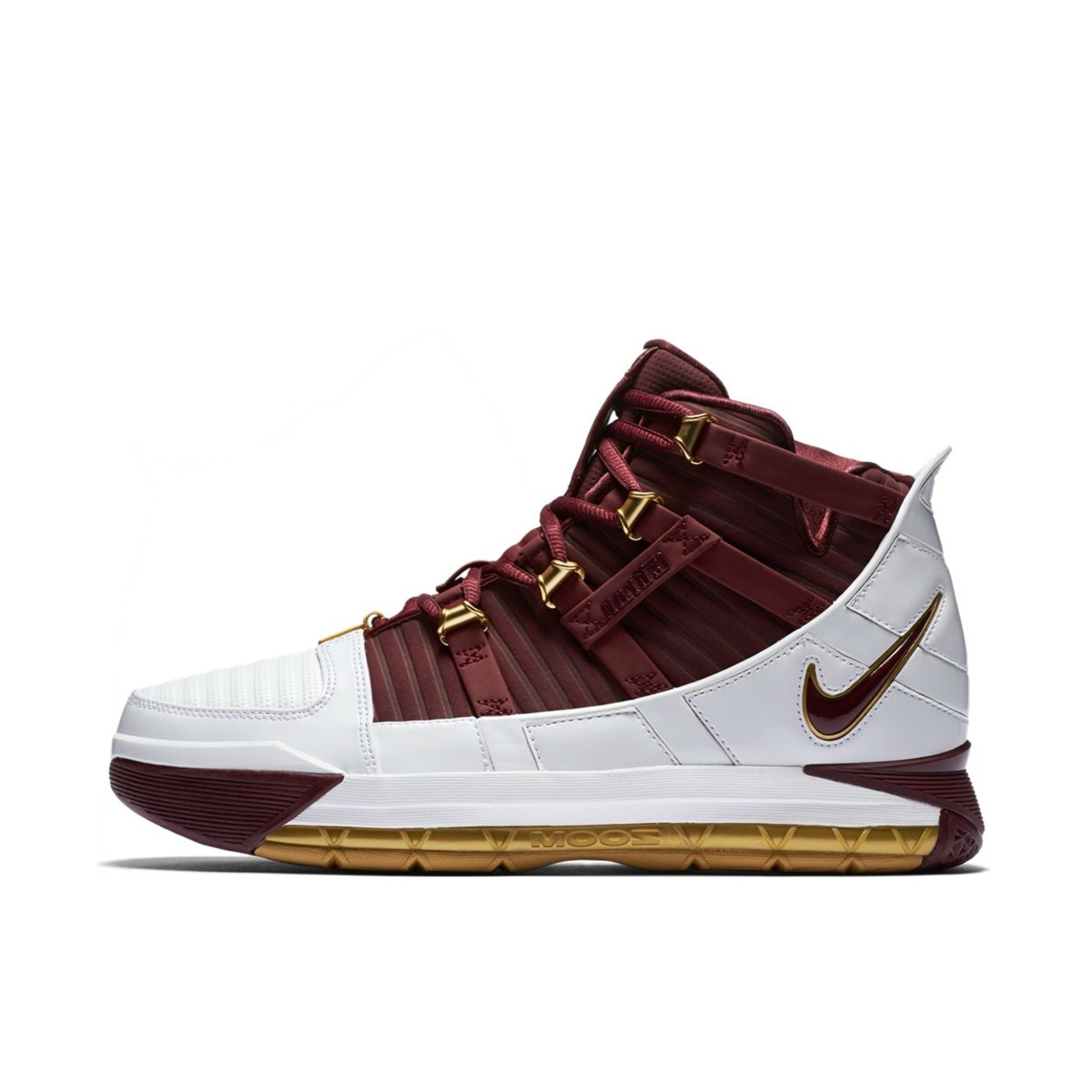 推荐商品：Nike Zoom LeBron 3 詹姆斯 理发店 缓震耐磨 透气舒适 轻便 实战复古 篮球鞋 Christ The King CTK白红