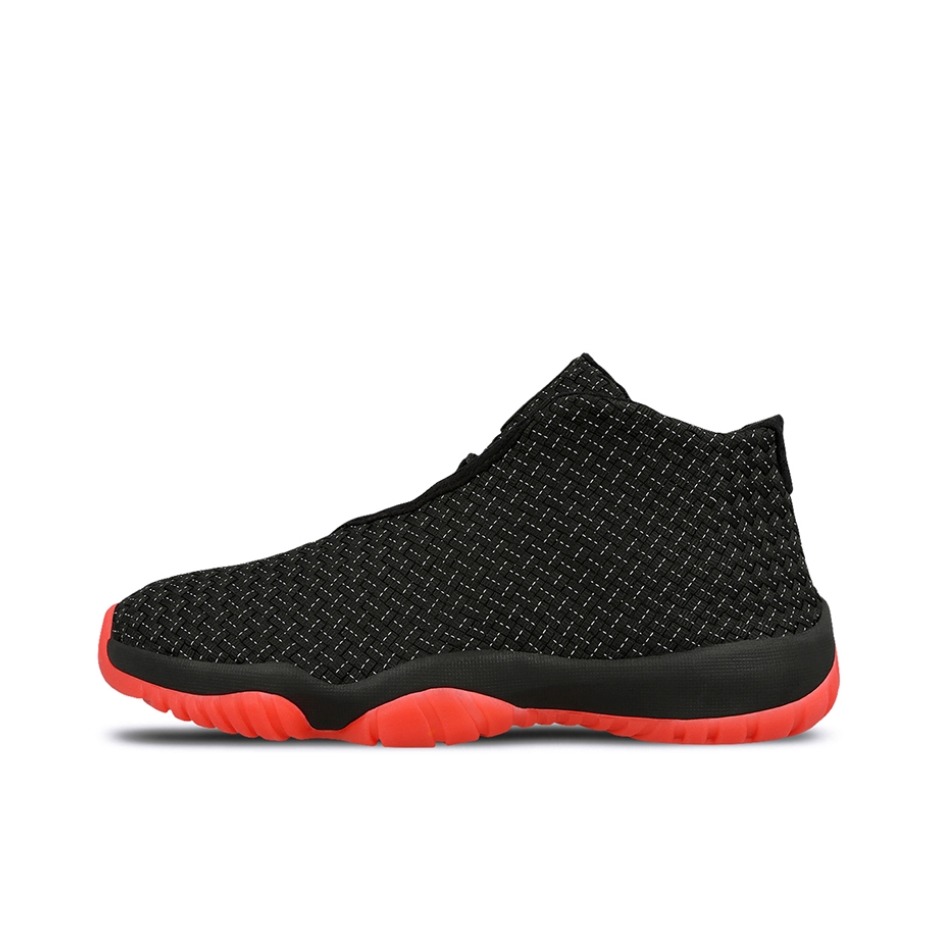 推荐商品：Air Jordan Future 篮球鞋 减震回弹防滑耐磨舒适透气复古编织织物 QS Infrared 23 黑色/橙红色