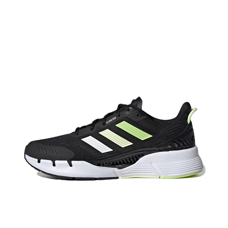 推荐商品：adidas Climacool Venttack 跑鞋 减震防滑耐磨轻便回弹网面透气织物合成革简约复古轻运动 黑色/绿色