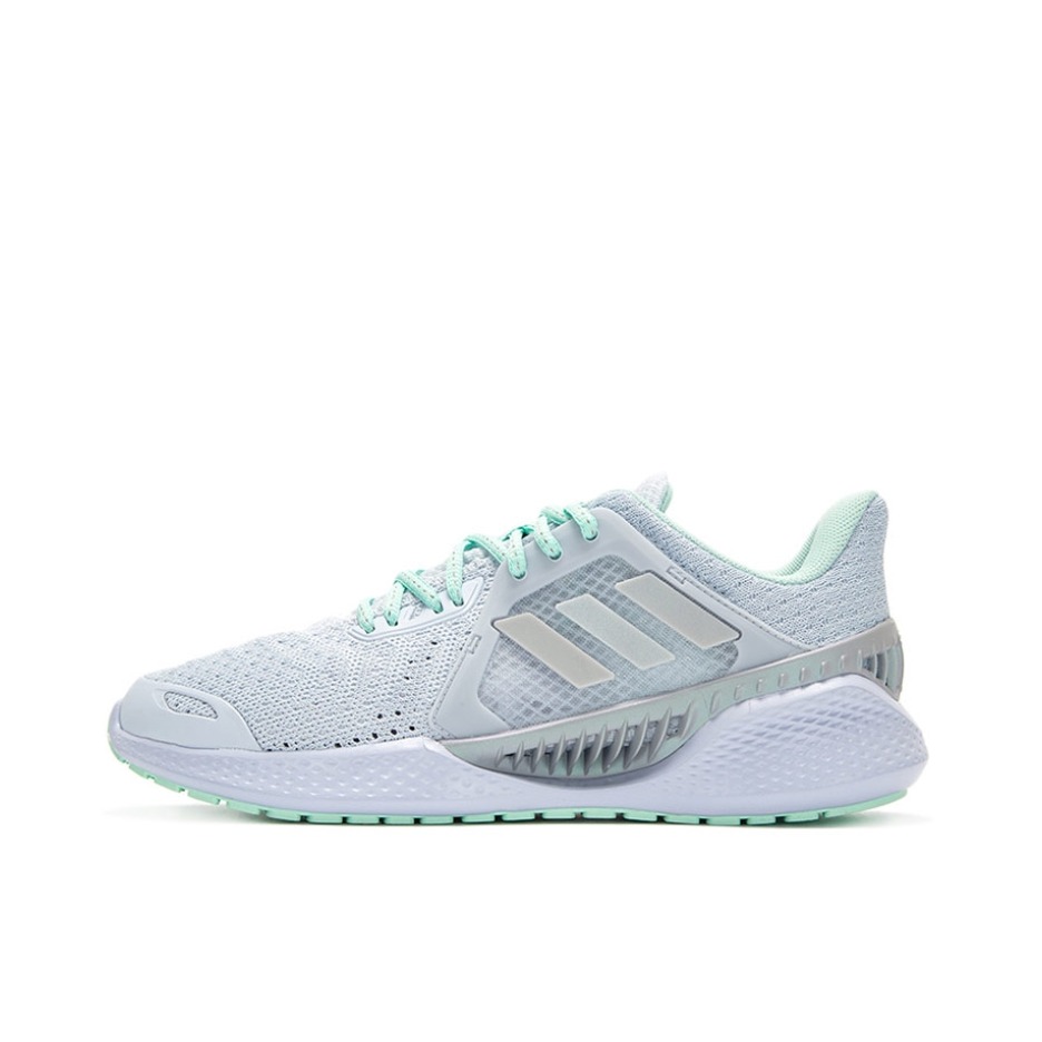 推荐商品：adidas Climacool Ventania 跑鞋 防滑缓震耐磨透气网布轻运动 女款/白色/青色