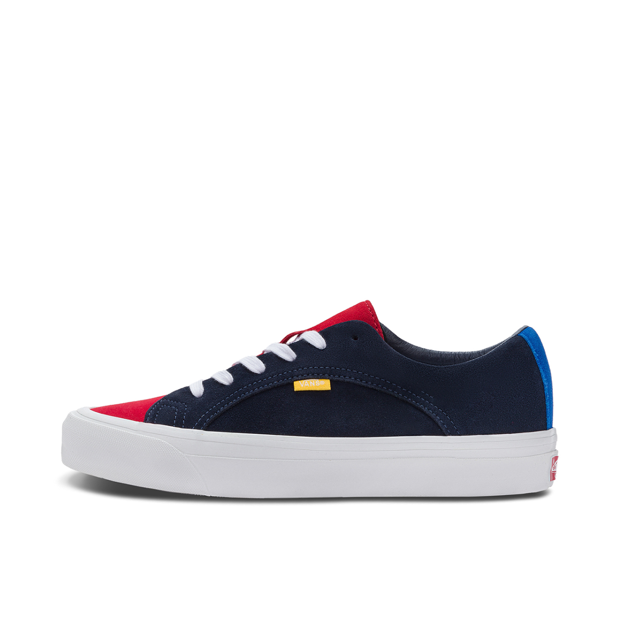推荐商品：Vans/范斯 Lampin 板鞋 防滑耐磨舒适轻便休闲复古 墨蓝色/红色