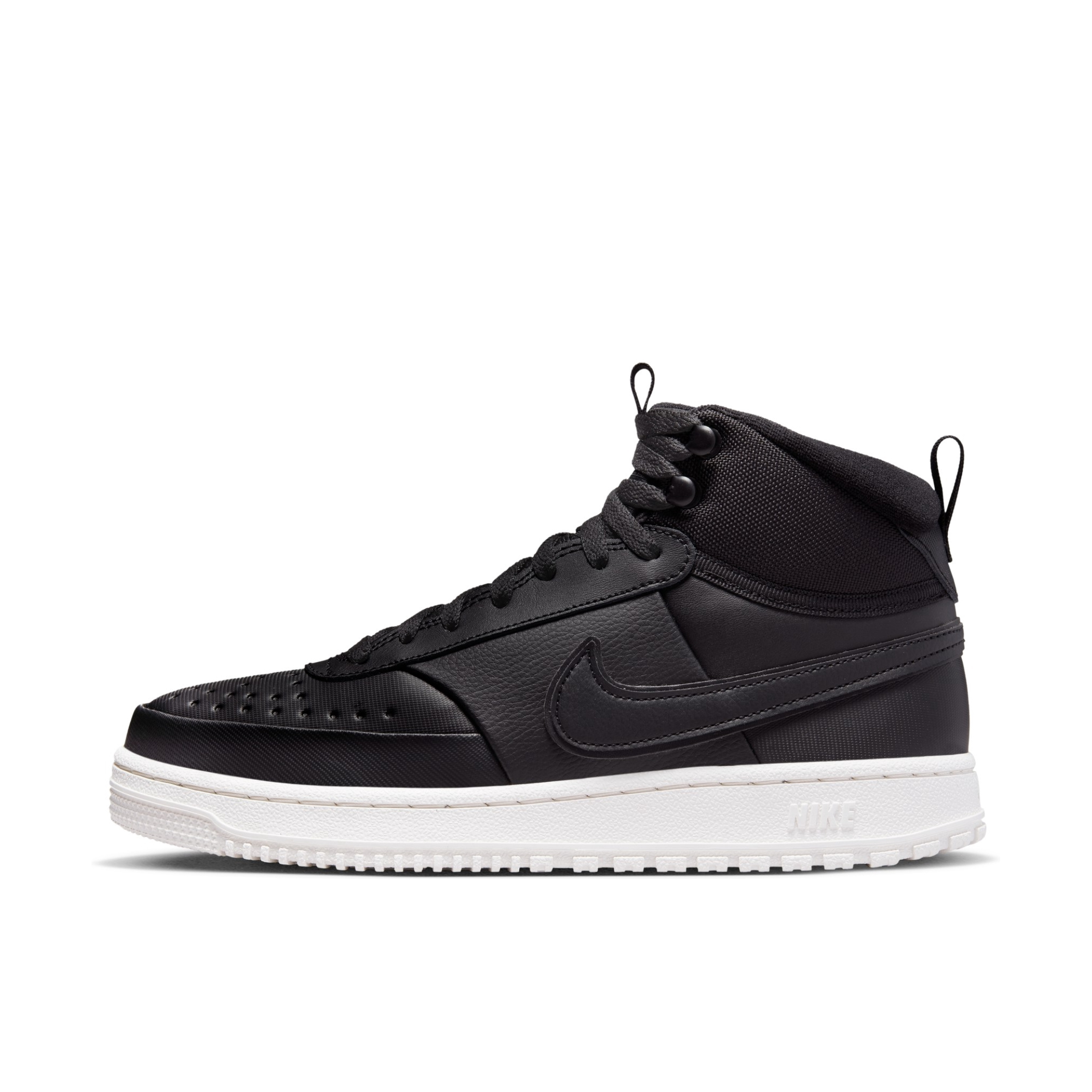推荐商品：Nike Court Vision 板鞋 复古缓震抓地防滑轻便 中帮/黑/白色