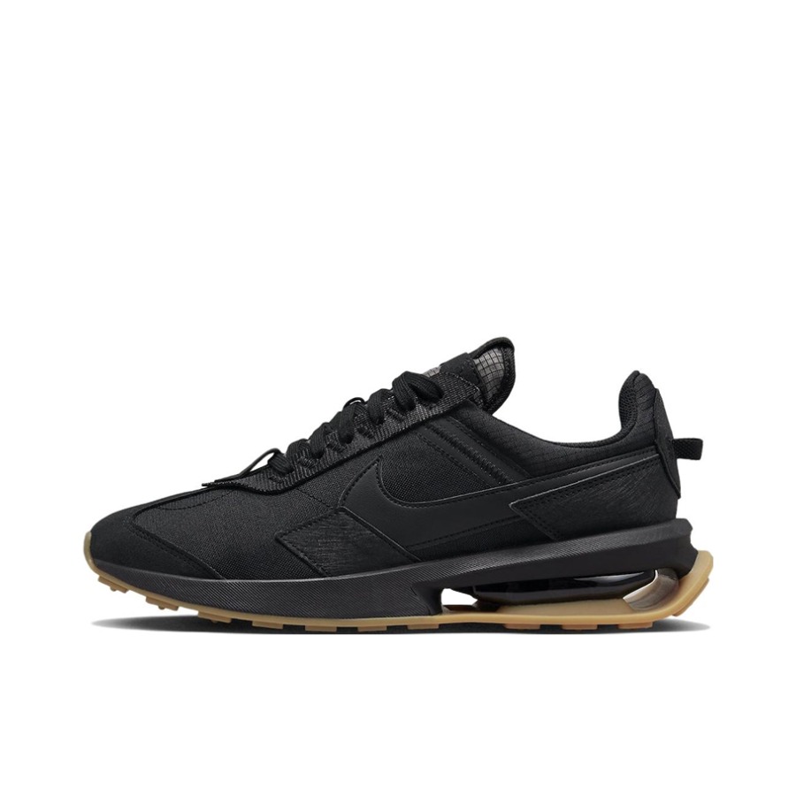 推荐商品：Nike Air Max Pre-Day 跑鞋 时尚复古气垫缓震轻便拼接织物尼龙支撑合成革抓地 黑色/生胶底