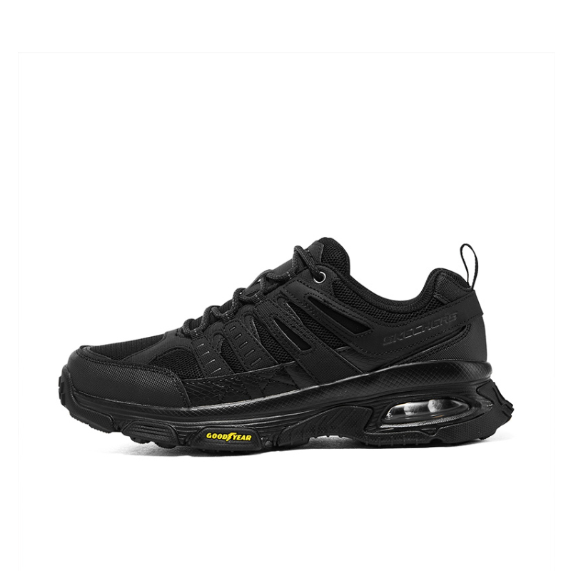 推荐商品：Skechers/斯凯奇 Air Envoy ST 防滑耐磨 软底 缓震回弹 舒适透气 防水 运动休闲鞋 全黑色
