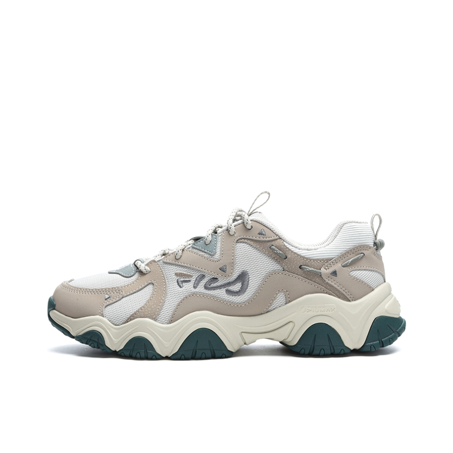 推荐商品：FILA/斐乐 猫爪4代 运动休闲鞋 潮流复古增高轻便合成革 月球撞击/简单陶普/灰色/绿色