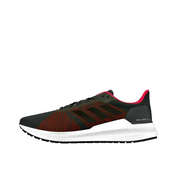 推荐商品：adidas Solar Blaze 跑鞋 网面透气减震轻便防滑耐磨织物 红色/黑色
