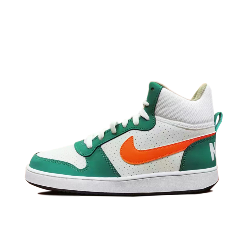 推荐商品：Nike Court Borough 板鞋 复古舒适透气防滑耐磨轻便防水耐穿 绿色/橙色