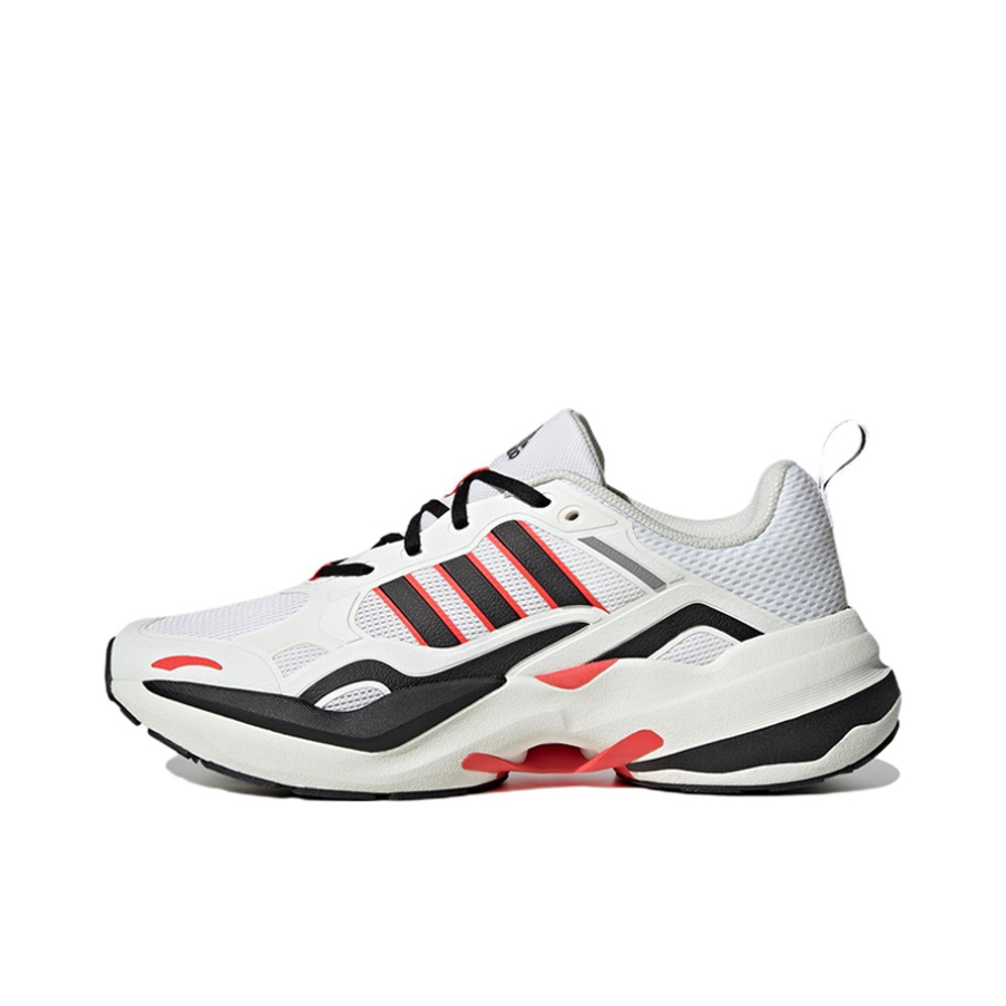 推荐商品：adidas Maxxcetus 跑鞋 减震回弹防滑耐磨网面透气轻运动织物 白色/黑色/红色