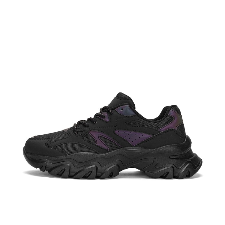 推荐商品：Kappa 防滑耐磨 舒适软底 复古百搭 休闲鞋 K0DW5MC88 黑色/紫色