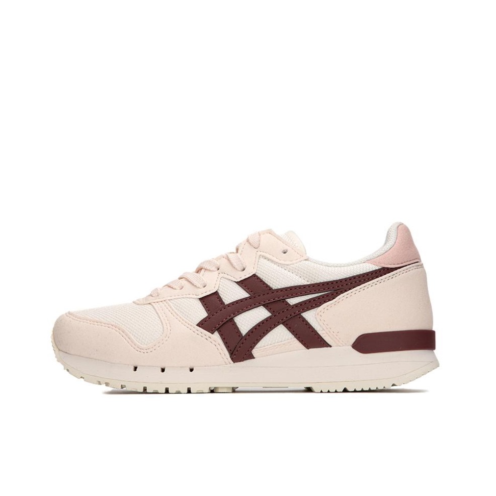 推荐商品：Onitsuka Tiger 鬼塚虎 Alvarado 跑鞋 轻便透气防滑耐磨舒适减震复古时尚运动休闲百搭 粉色/红色