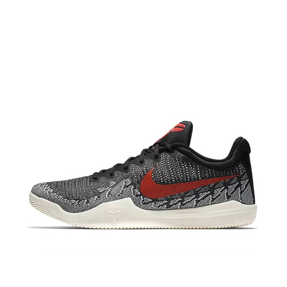 推荐商品：Nike Mamba Rage 支线 复古 防滑耐磨 舒适减震 实战 合成革 织物 包裹性 篮球鞋 Black Bright Crimson 黑红蛇纹