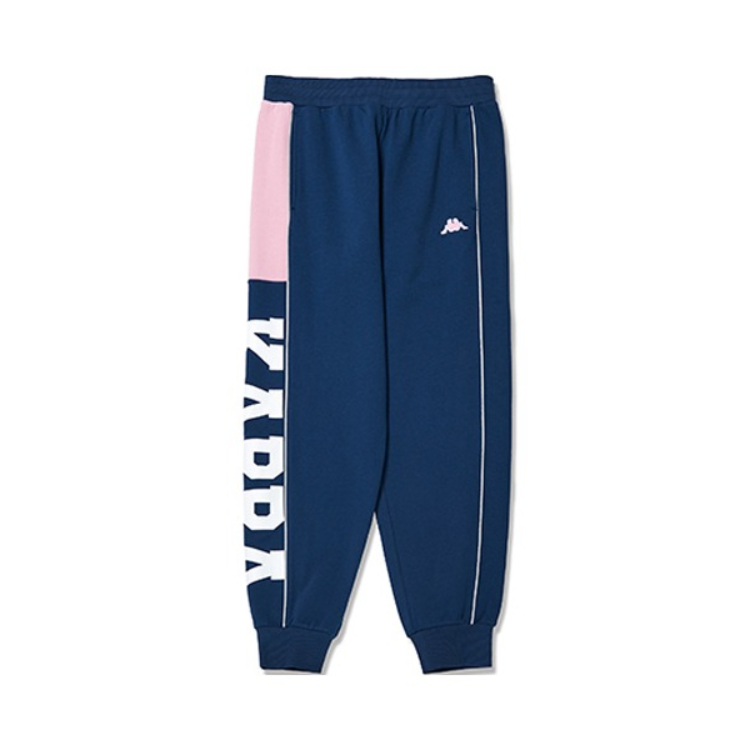 Kappa Azzurro系列字母印花束脚运动长裤 KAA0KB01