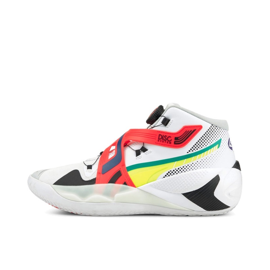 推荐商品：Puma/彪马 Disc Reverse 防滑耐磨 减震轻便 网布透气 实战 合成革 篮球鞋 白色/红色/黄色